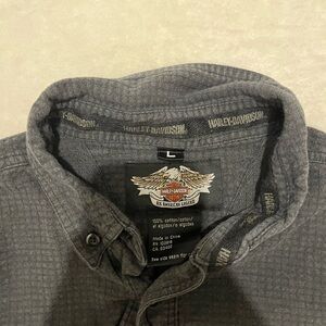 Harley-Davidson Charcoal Waffle Knit Shirt